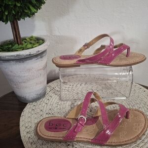 b.o.c. Women's Shiny Pink Sandals Size 7.